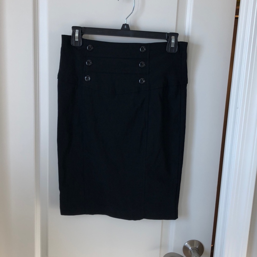 Black Pencil Skirt, Size 5